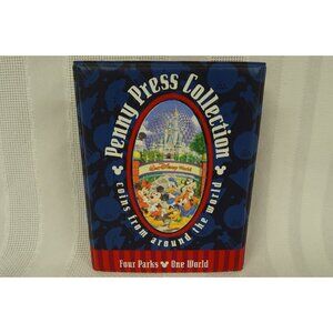 Disneyland Penny Press Collection w/ The Collector’s Penny Press Wallet 31 Coins